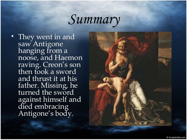 Реферат: Creon Vs. Antigone In The Burial Of